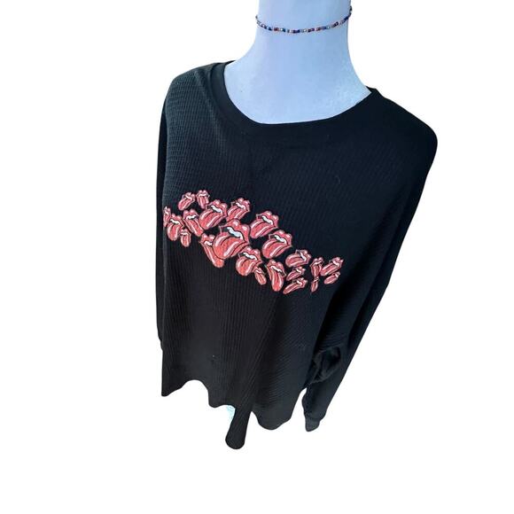 TORRID Rolling Stones American Flag Relax Fit Cotton Crew Tank Plus Size 2XL - Picture 2 of 6